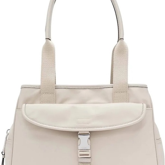 Satchel bag - Calvin Klein Shay Triple Compartment Satchel, Fawn color. - Picture 1 of 5